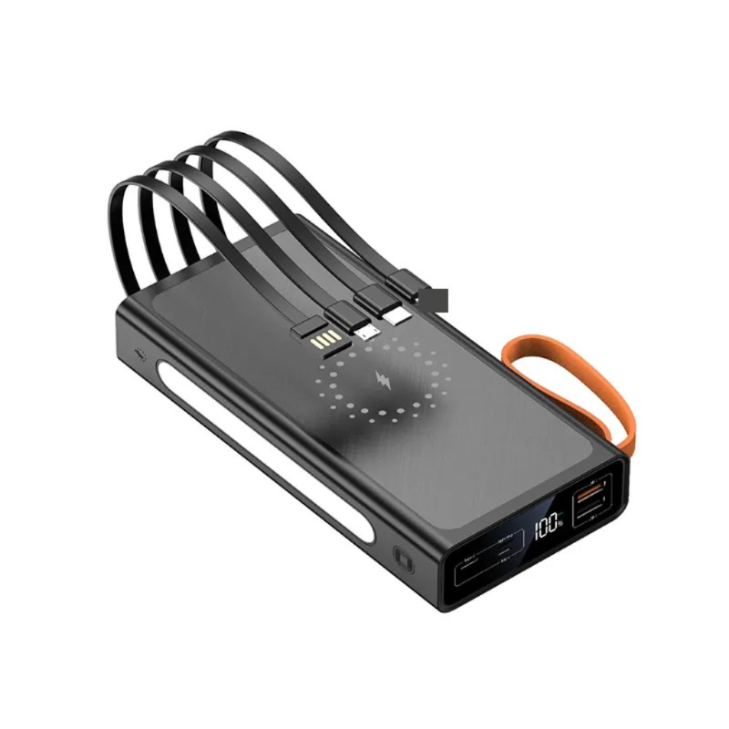 MEGA PROMOTION POWERBANK 20000mAh + 4 CABLES INTEGRE+ CHARGE SANS FIL